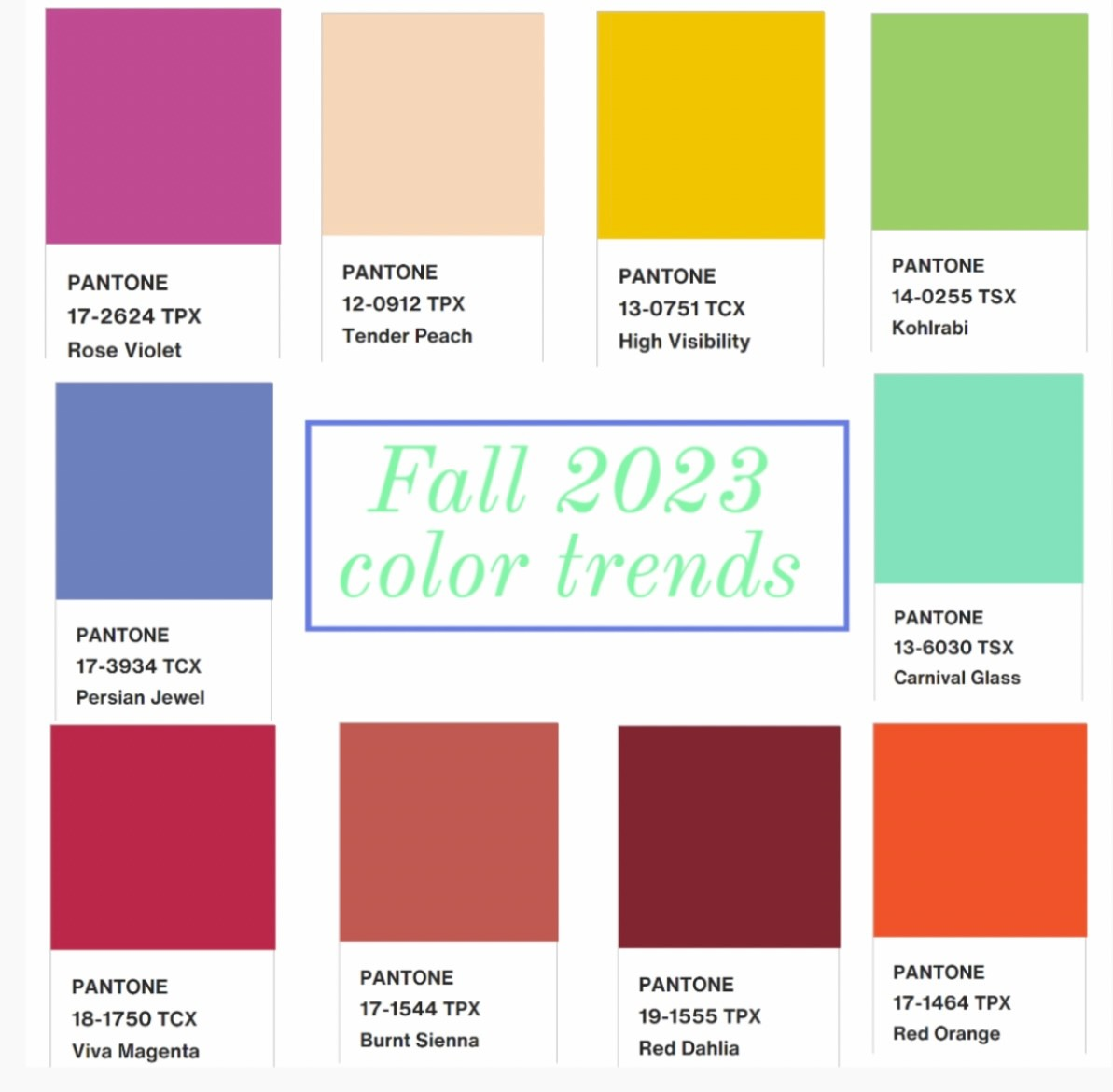Fall 2023 Beautiful Color Trends That Will Make You Stand Out - The ...